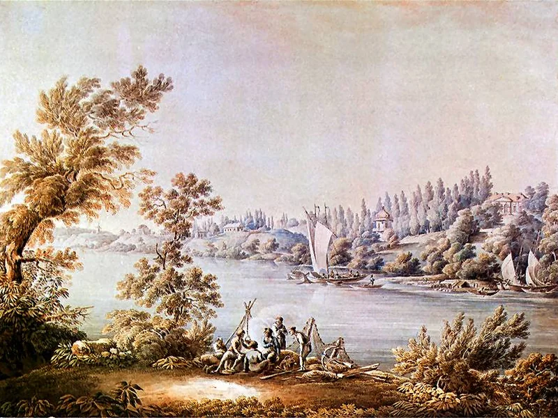 1764-Zygmunt Vogel - Veduta di Młociny. 1803